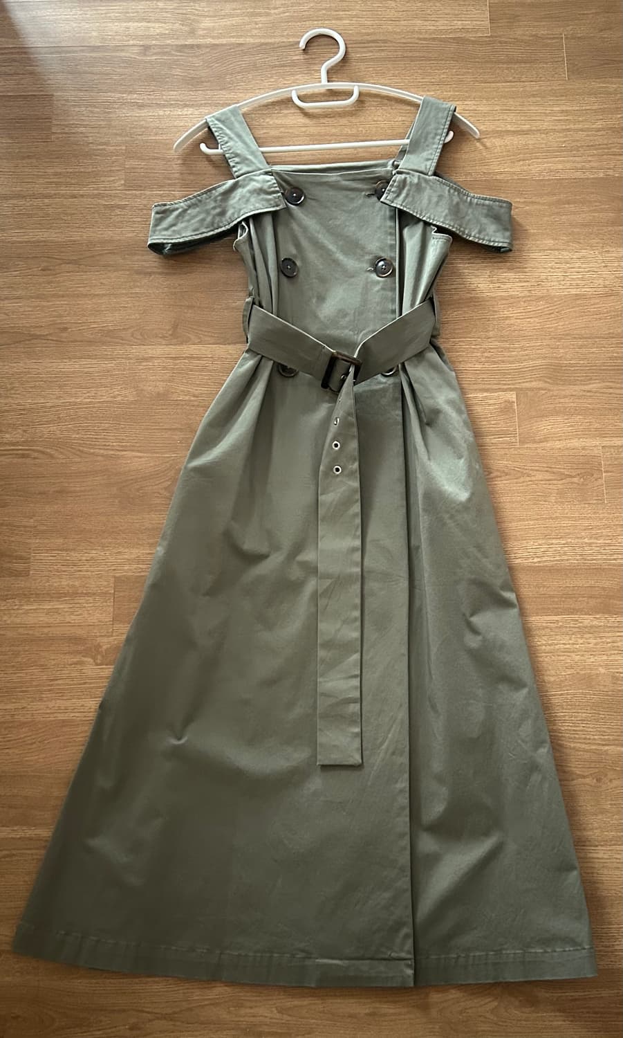 Chico(치코) 트렌치 오프숄더 원피스 상품이미지2