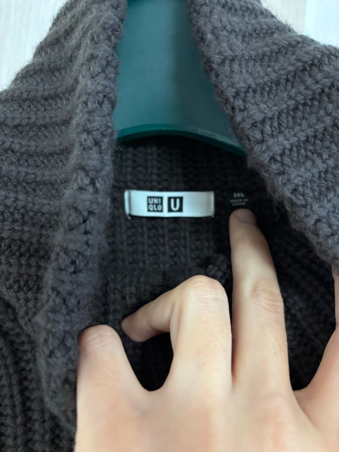 새상품) 여성3XL(남성 100~105) 유니클로 U 크롭 가디건 상품이미지6