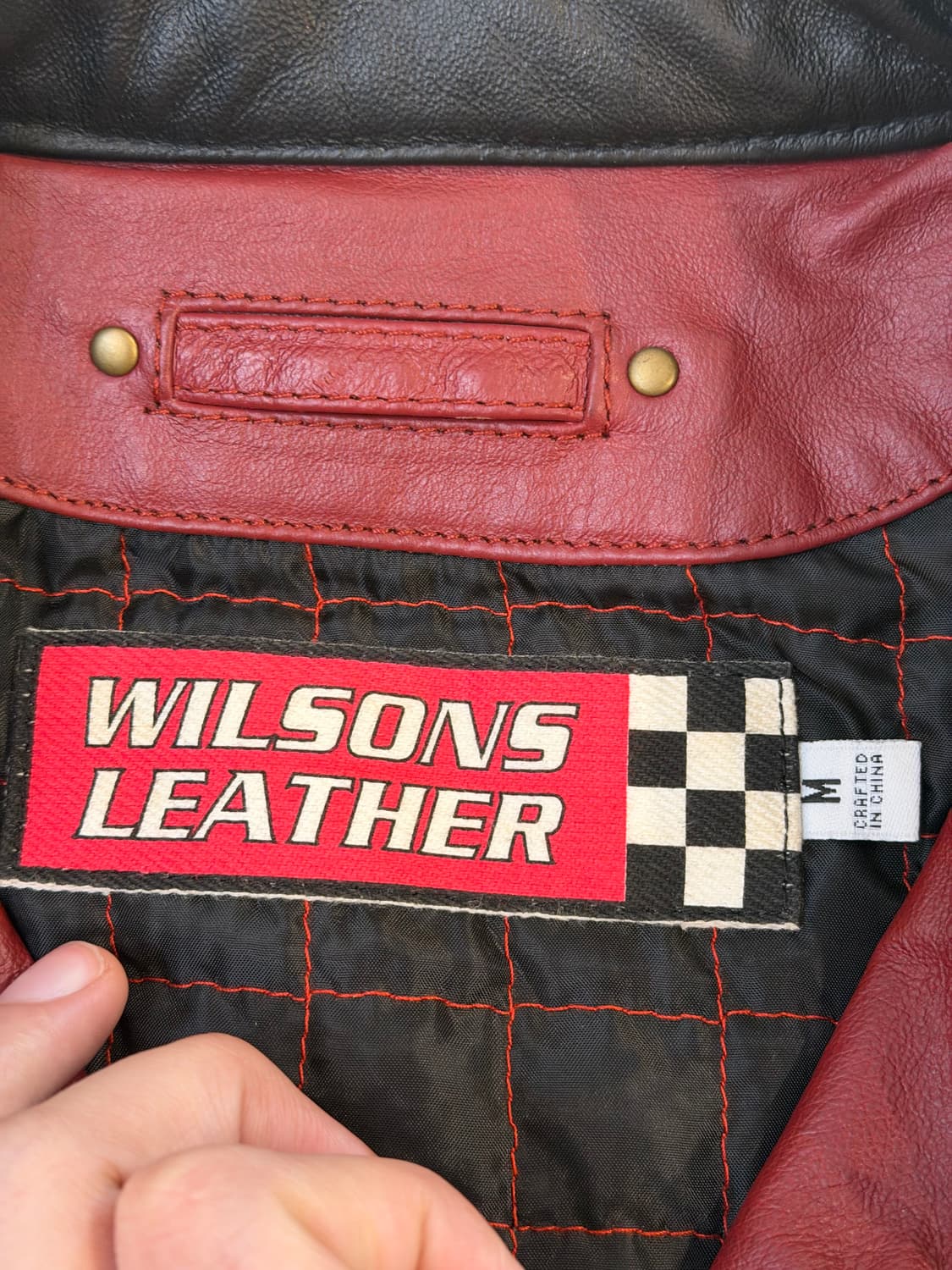 윌슨 레더 레이싱 소가죽 스트라이프 라이더 자켓 상품이미지6