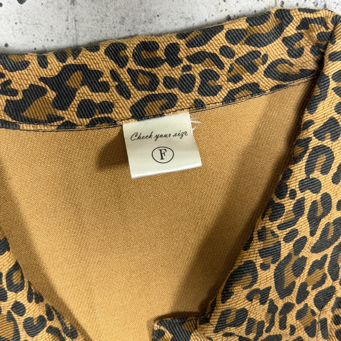 ✨ (바배) 레오파드 호피 데님 자켓 상품이미지3