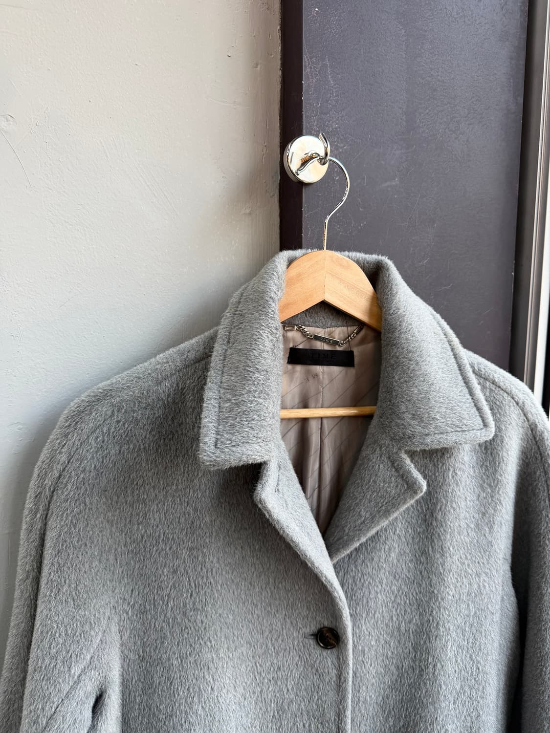 F/ 타임 베이비 라마울 투버튼 코트 자켓 상품이미지3