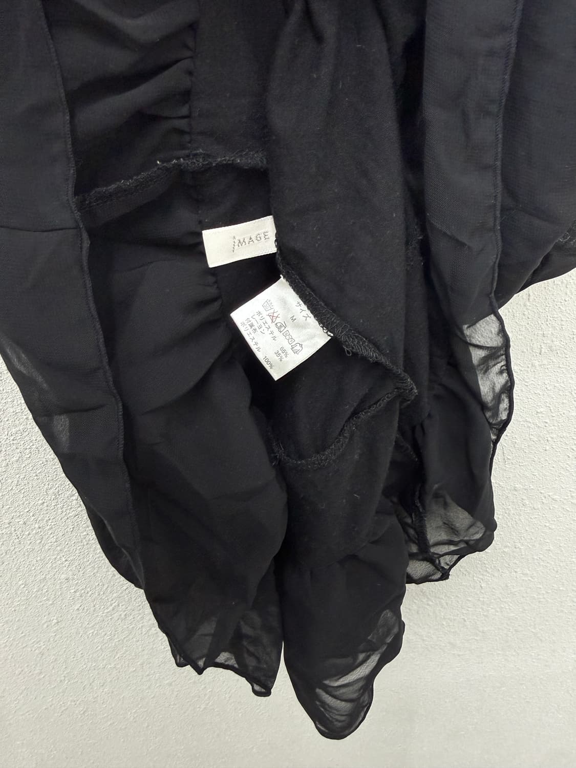 빈티지 iMAGE 블랙 레이스 레이어드 원피스 상품이미지4