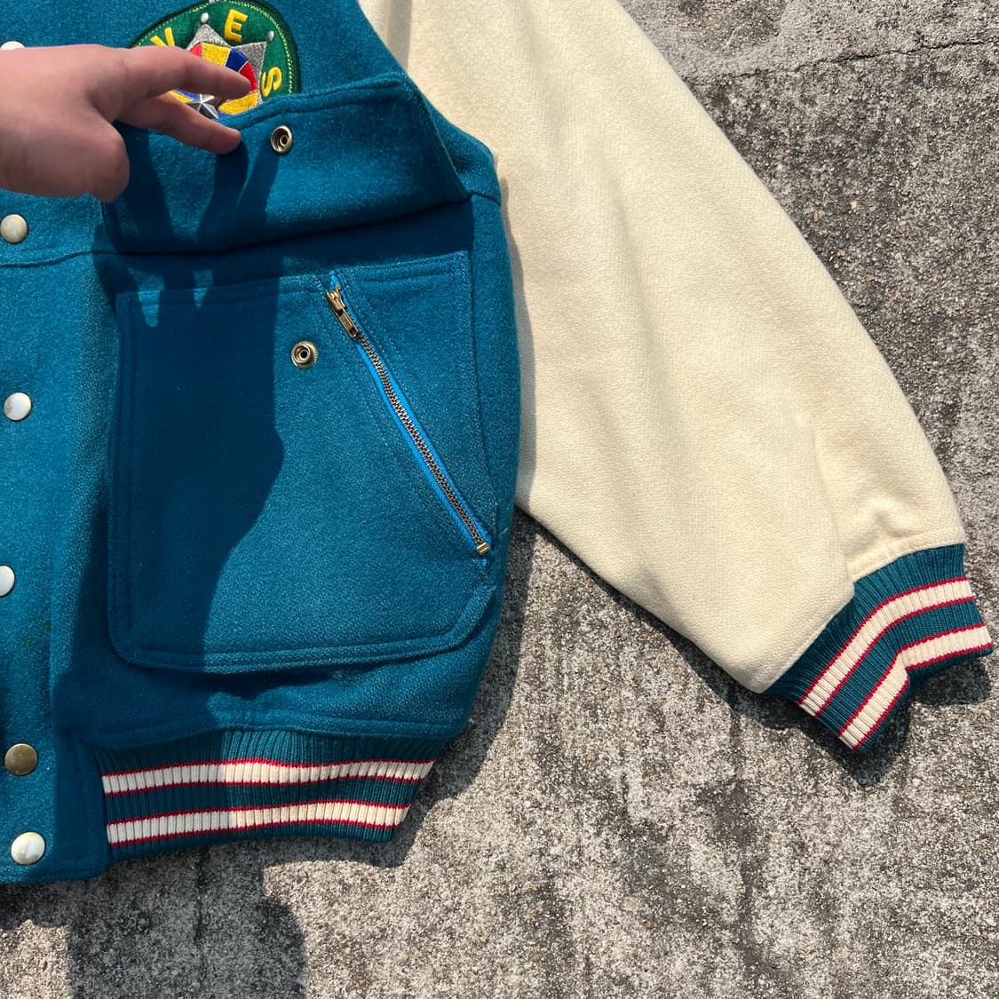 90‘s La Vespa 울 바시티 자켓 상품이미지6