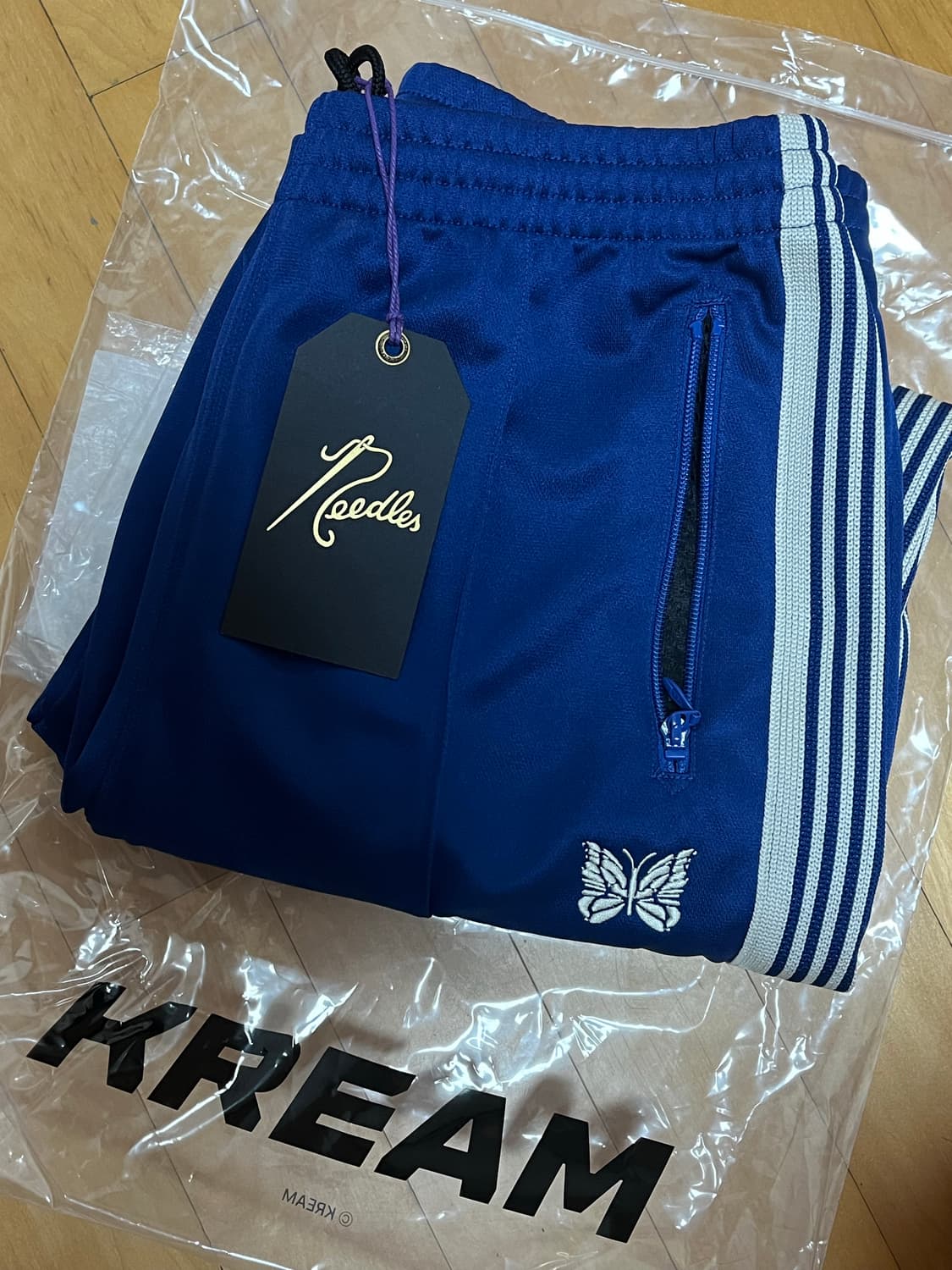 니들스 비버 트랙팬츠 폴리 스무스로얄 M (새상품) 상품이미지2