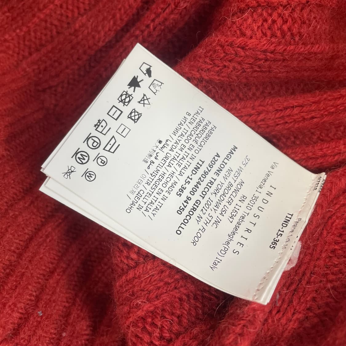 몽클레어 스트라이프 케이블 니트 상품이미지3