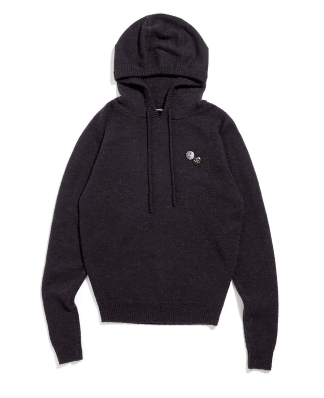 해칭룸 베이스 후드 니트 퍼플 차콜 3사이즈 상품이미지1