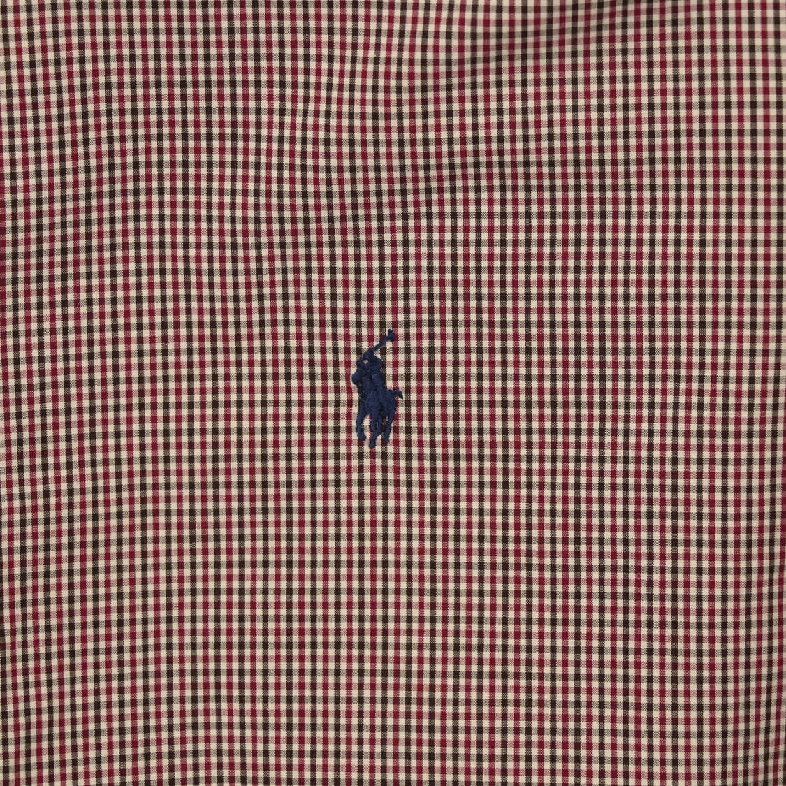 폴로 깅엄 체크셔츠 XL B73 상품이미지4