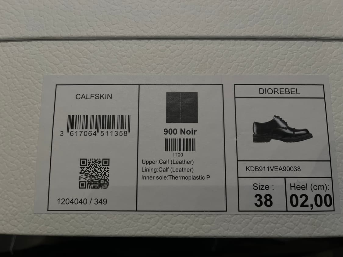 (38) 디올 디오레벨 더비 블랙 상품이미지5