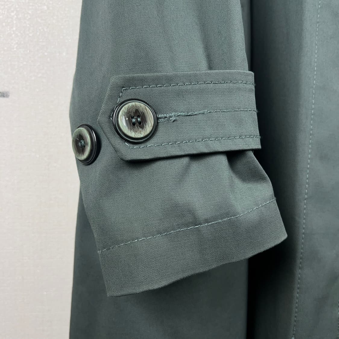 자라 ZARA 여성 맥코트 오버핏 롱 트렌치코트 카키 상품이미지5