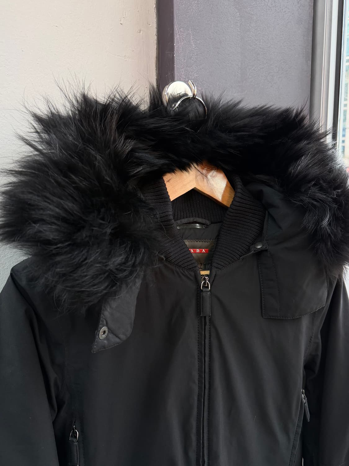 IT40/ 프라다 스포츠 고어텍스 리얼퍼 후디드 패딩 상품이미지3