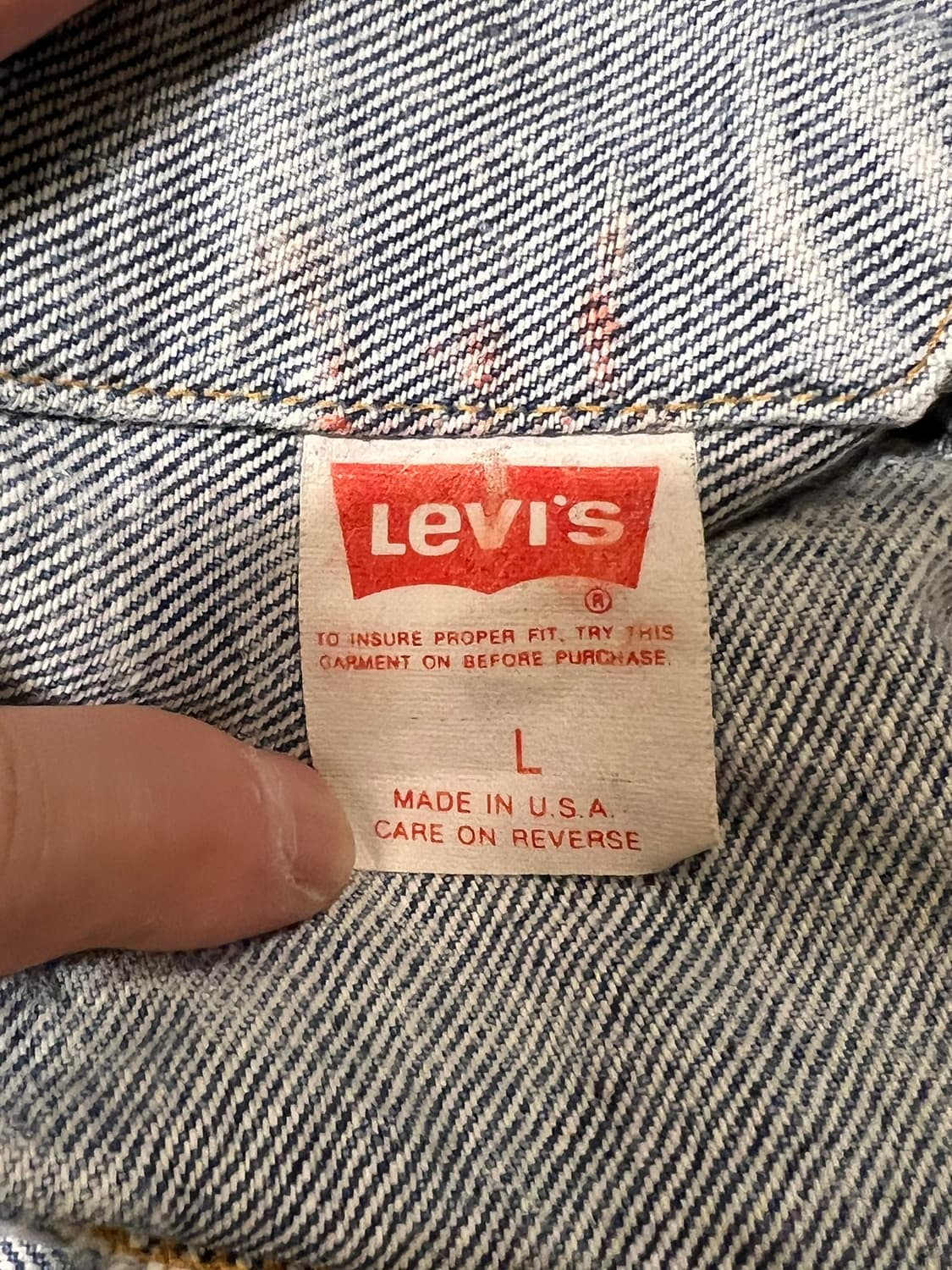 90s [L] USA 리바이스 타입3 트러커 자켓 상품이미지9