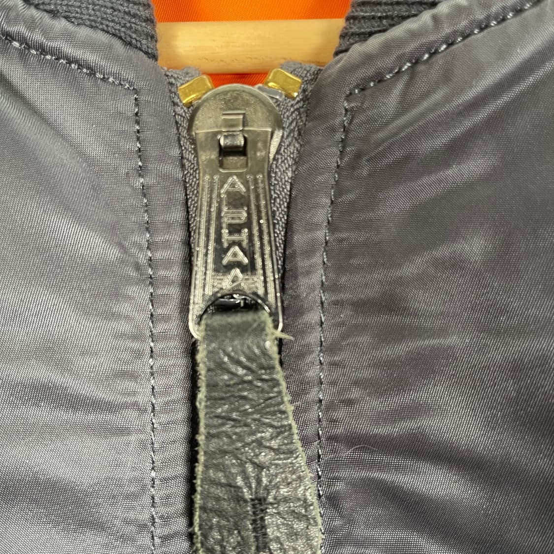 80s 미공군 납품용 알파인더스트리 MA-1 플라이트자켓 그레이 상품이미지3