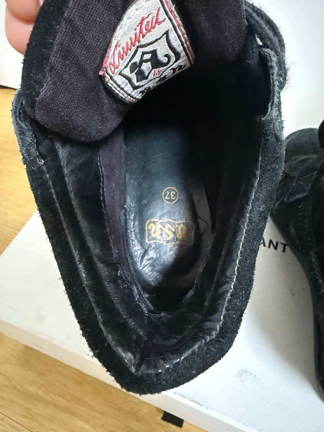 아쉬 ash 보위 하이탑 웨지힐 스니커즈 스웨이드 블랙 37 상품이미지7