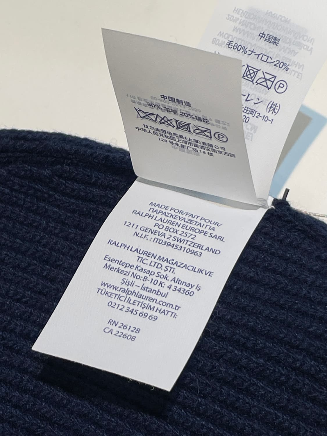 폴로 랄프로렌 베어 네이비 비니 미사용 새 상품 A1542 상품이미지9