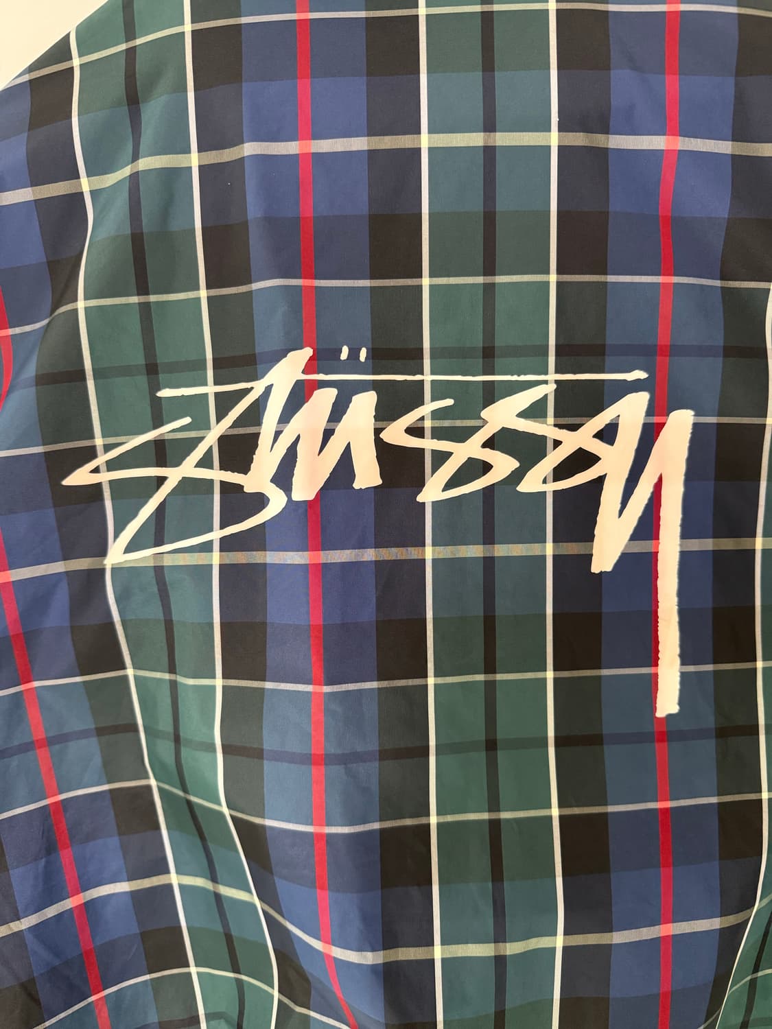 스투시 체크 코치자켓 L 상품이미지1