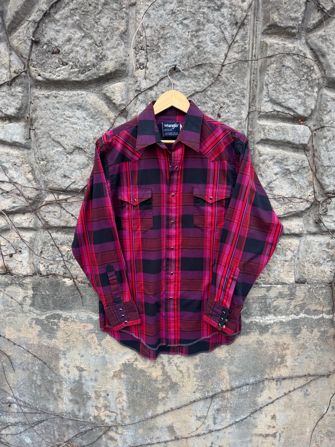 90s 랭글러 빈티지 카우보이컷 체크 웨스턴 셔츠  상품이미지1