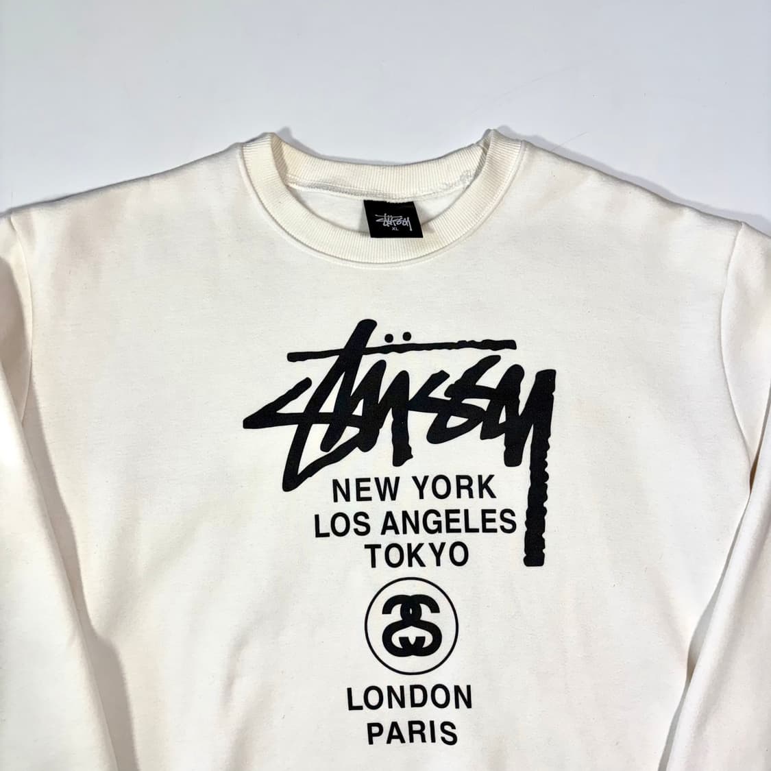 스투시 화이트 맨투맨 XL 상품이미지3