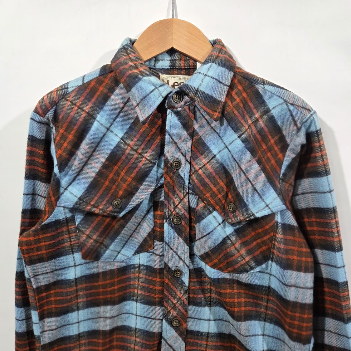 [Lee] 리 웨스턴 블루 체크 플란넬 셔츠 상품이미지3