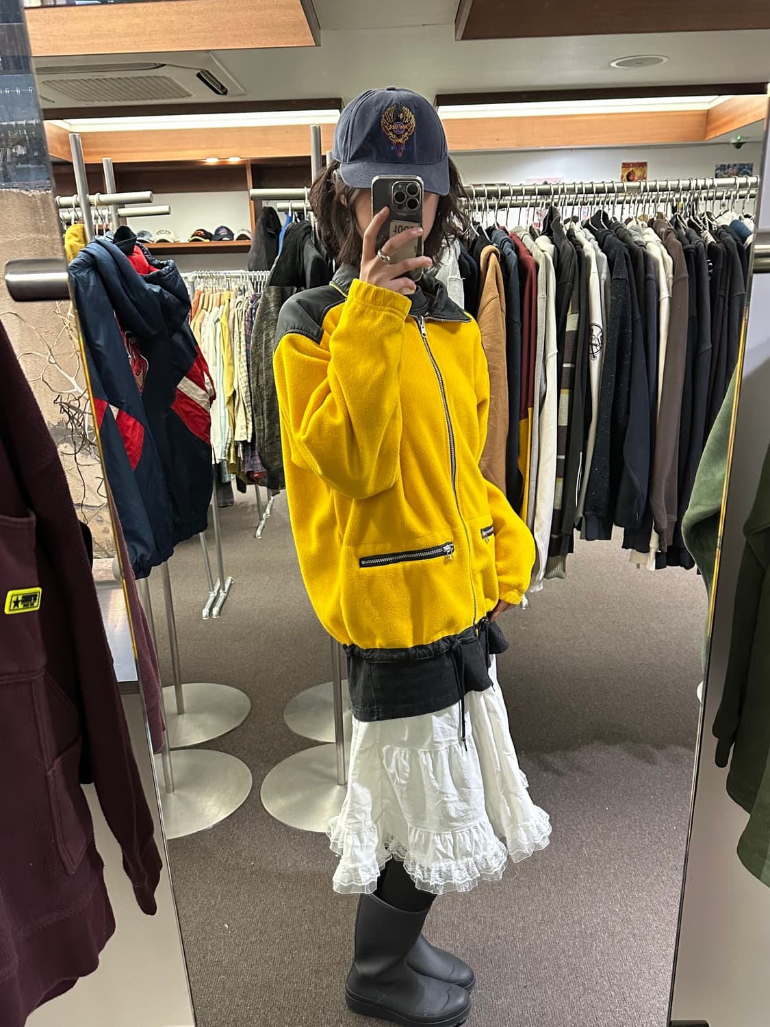 OS)Marlboro 빈티지 배색 플리스 집업 상품이미지1