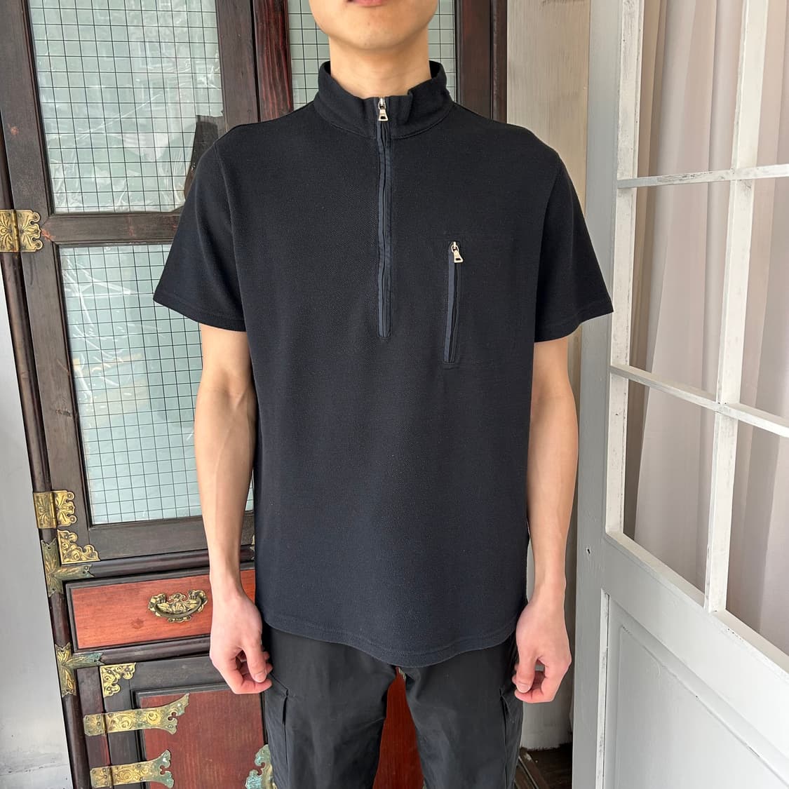 프라다 스포츠 쿼터 집업 셔츠 상품이미지1