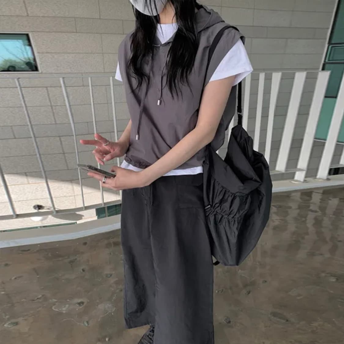 빈티지 나일론 후드 vintage hoodie 상품이미지4