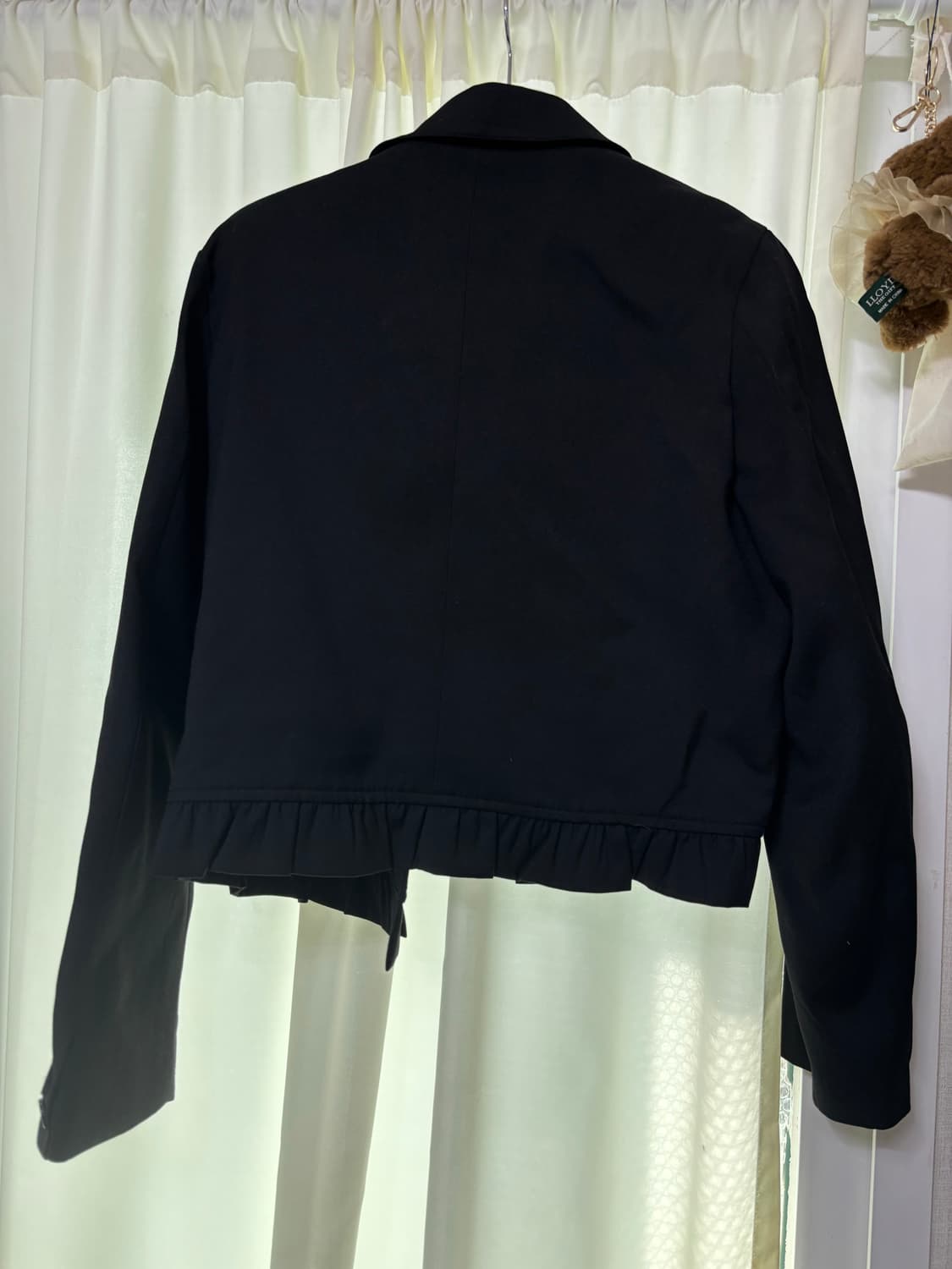 오헤시오 라운드 프릴 자켓, 블랙 ROUND FRILL JACKET, B 상품이미지3