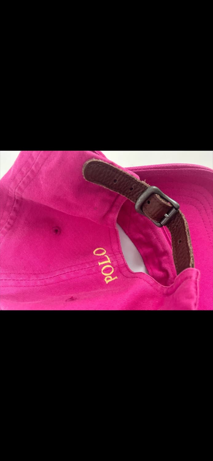 빈티지 폴로 볼캡 핫핑크 상품이미지2