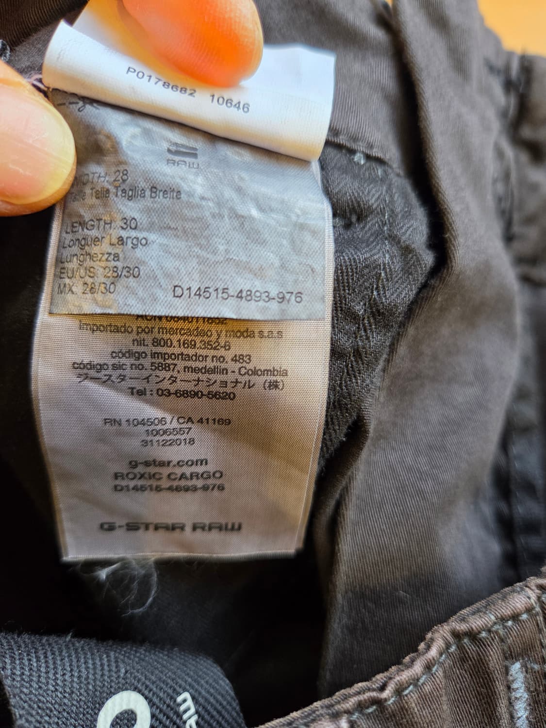 G-Star RAW 다크 브라운 카고 바지(W28/L30) 상품이미지8