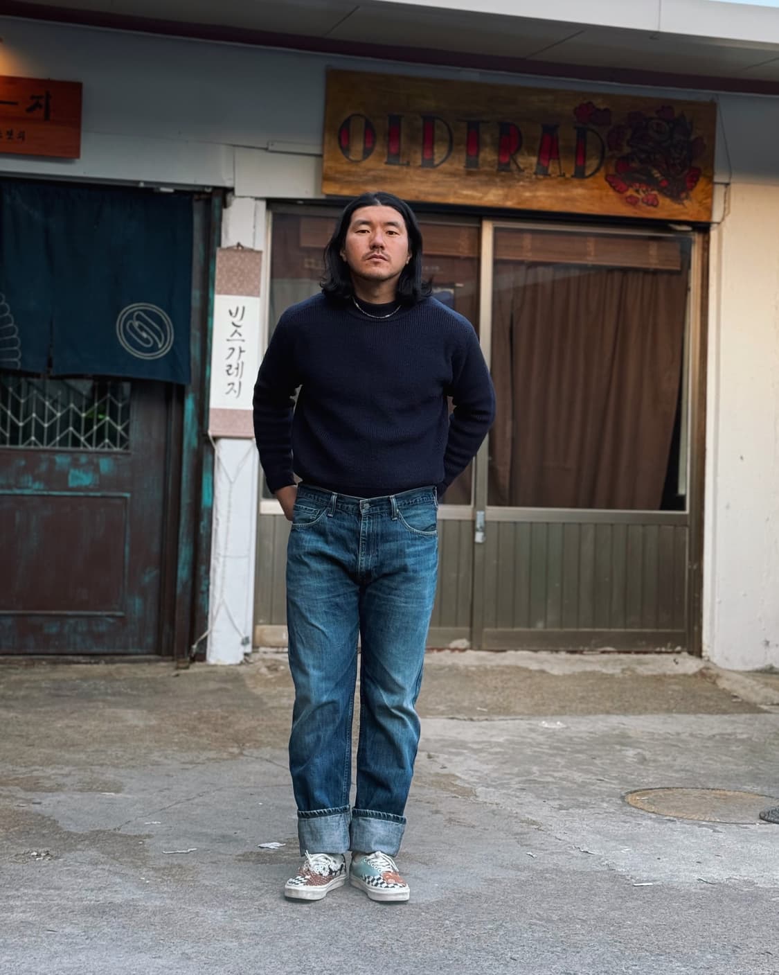 리바이스 505 레귤러핏 데님 팬츠 36 상품이미지7