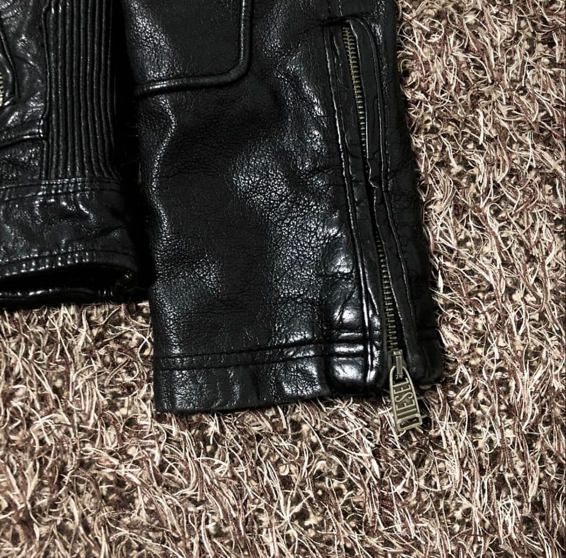 디젤 모토사이클 소가죽 바이커 레더 자켓 상품이미지3