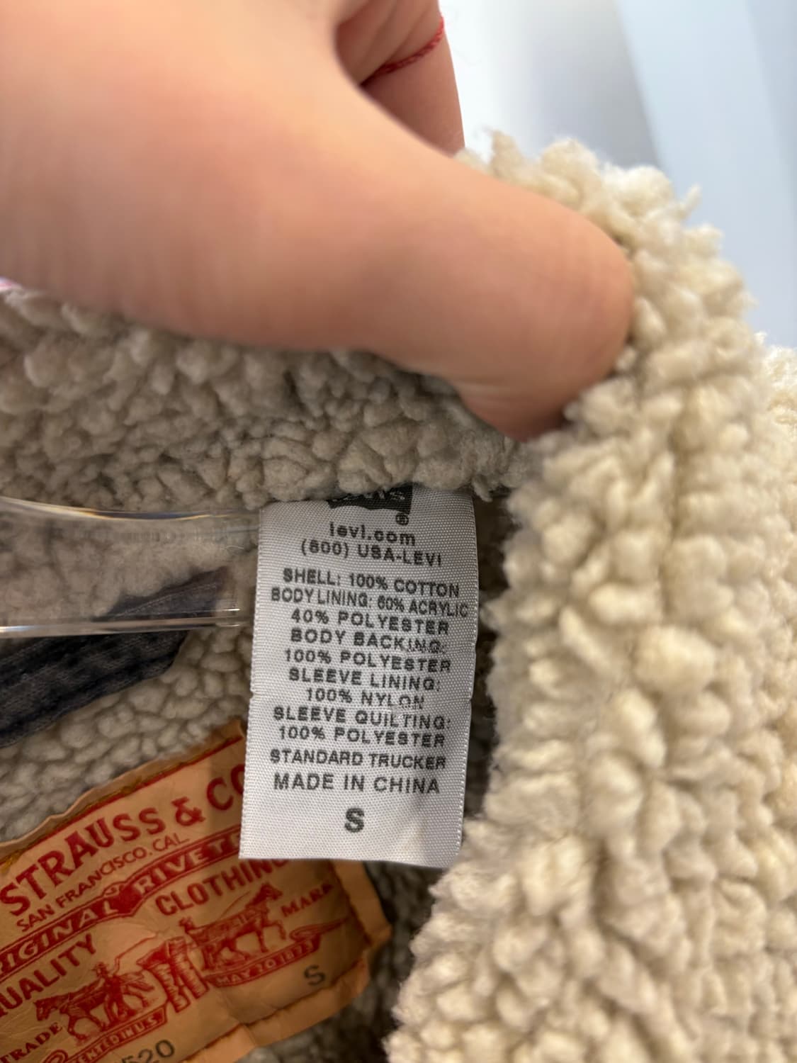 LEVI'S chacoal fleece trucker jk 상품이미지8