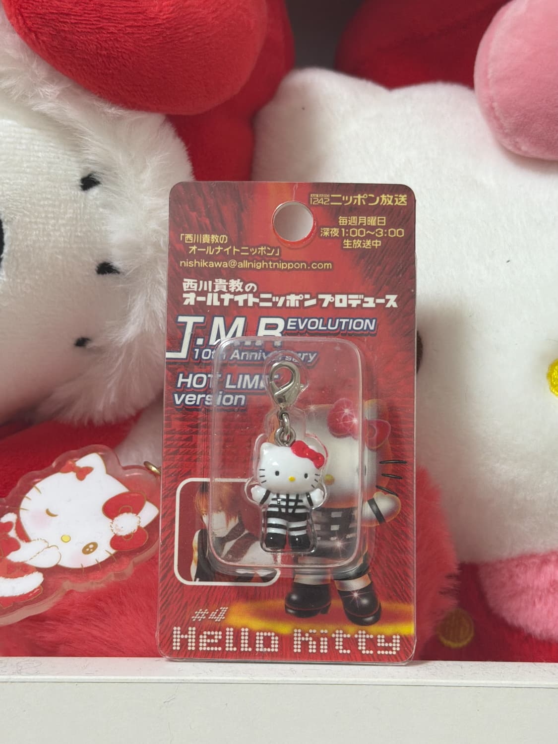 헬로키티 T.M.Revolution 10주년 한정 콜라보 키링 스트랩 상품이미지1