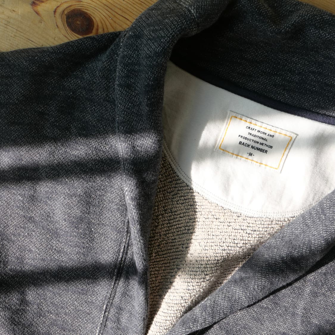 BACK NUMBER 스웨트 숄카라 가디건  상품이미지3