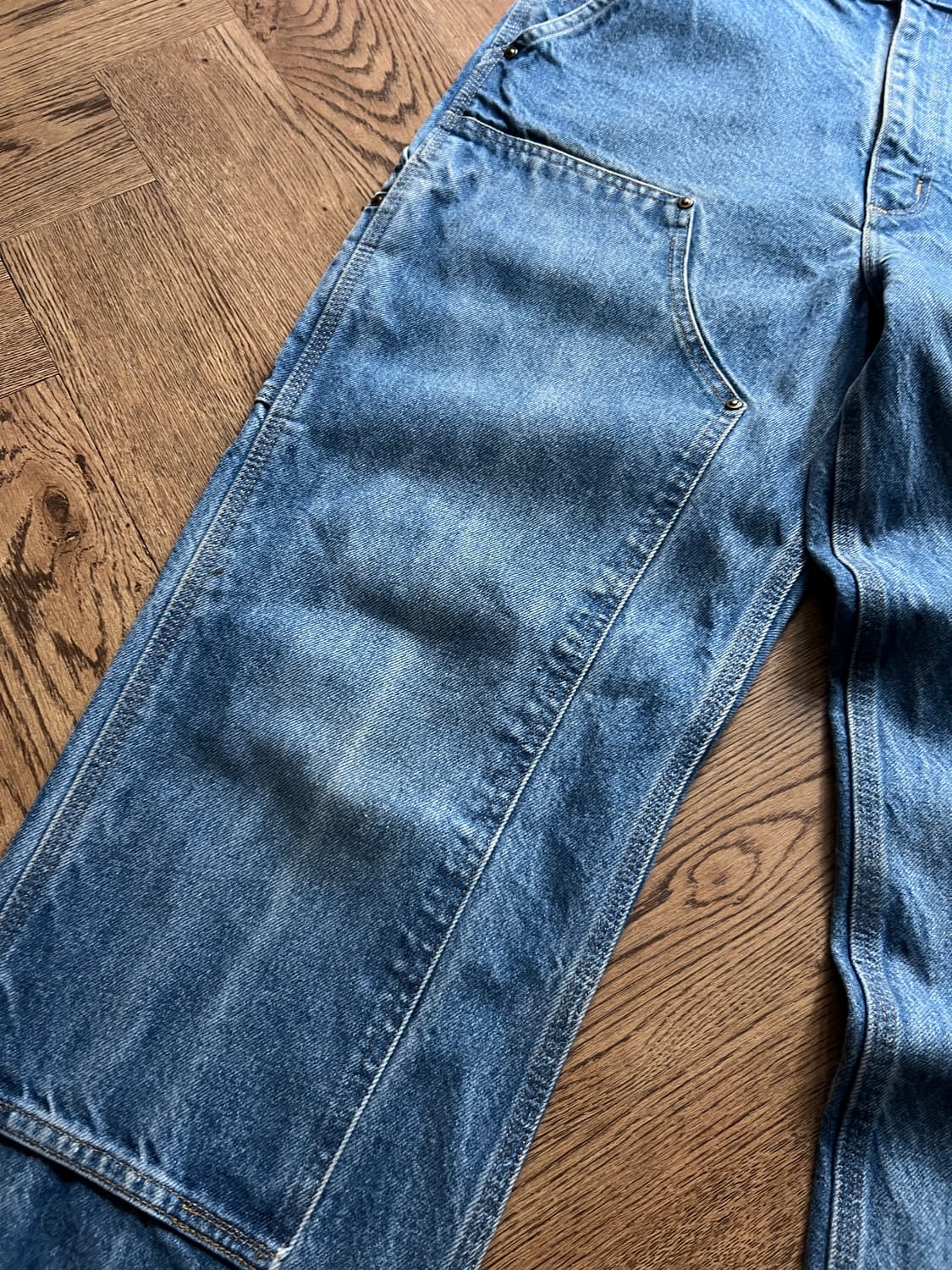 [32]칼하트 USA 빈티지 페이딩 더블니 워크 데님 팬츠 상품이미지3