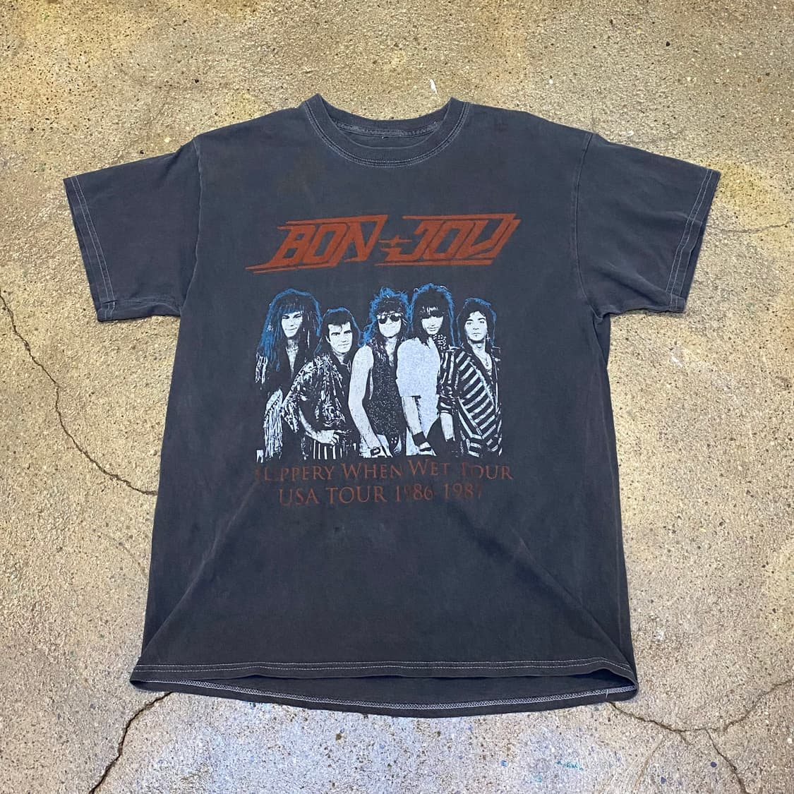 미국 빈티지 본조비 공식굿즈티 반팔티 락티셔츠 상품이미지1