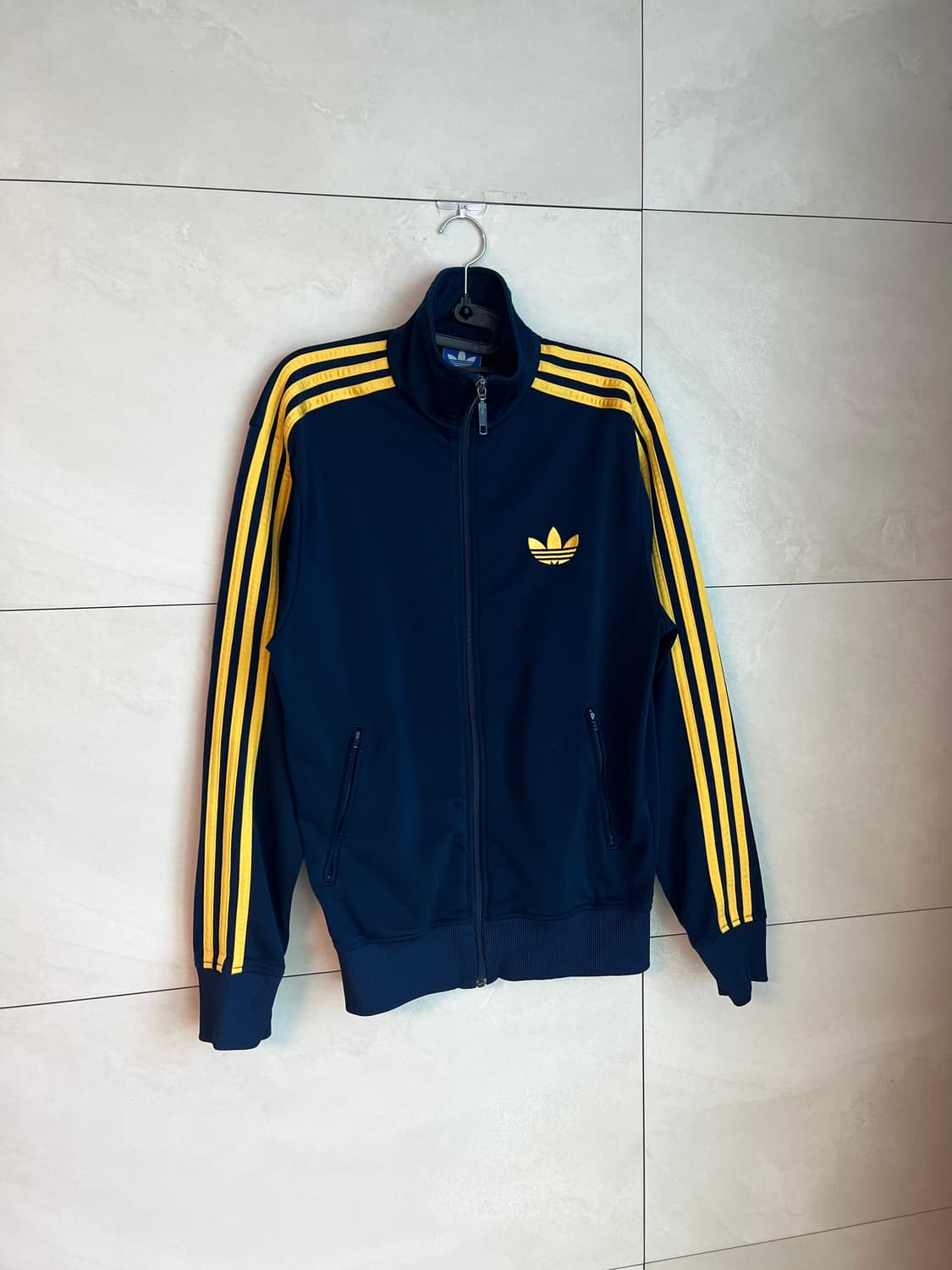 아디다스 구파이어버드 대장 져지 네이비,옐로우 라인 [95]  상품이미지2