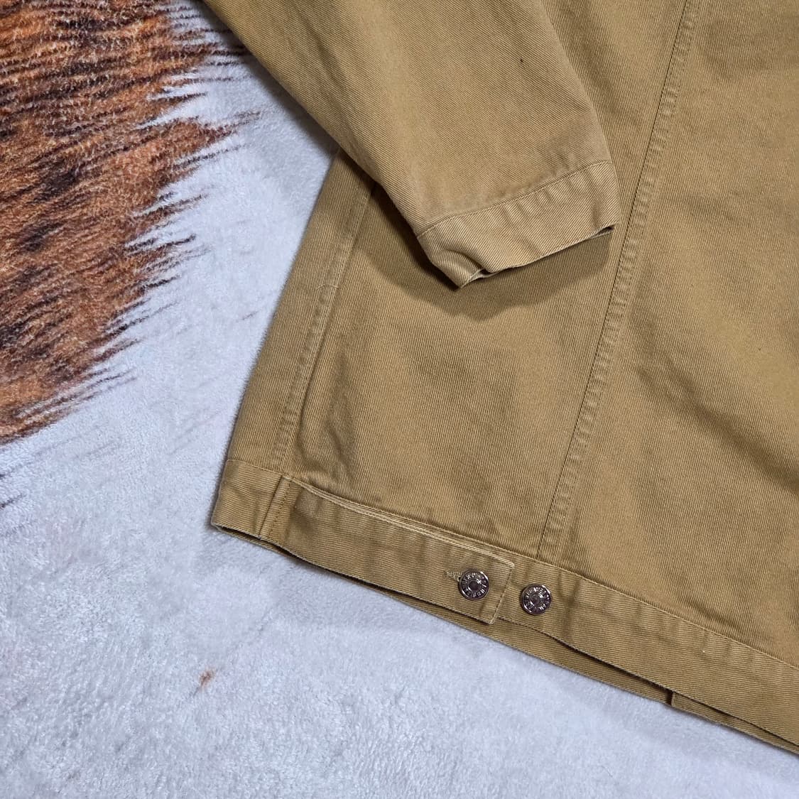 카멜 브라운 코튼 투포켓 자켓 상품이미지6