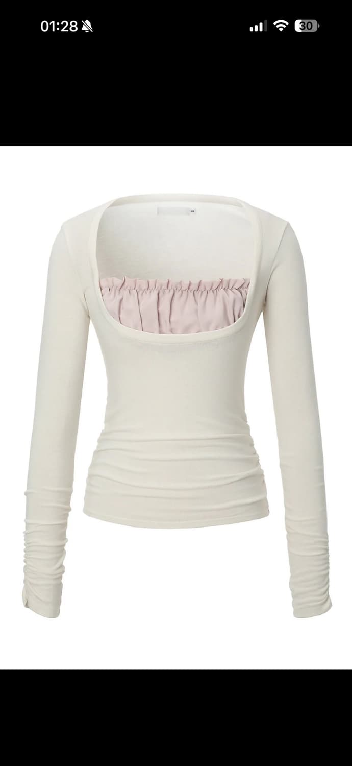 쓰리타임즈 sharon layered tee 샤론 레이어드 티 상품이미지1