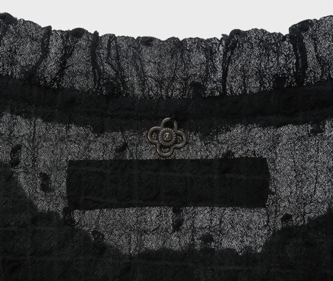 (새상품) 써스데이 아일랜드 블랙 원피스 T236MOP138W1 상품이미지5