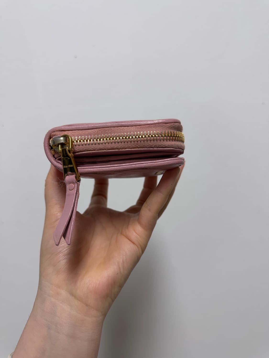 [정품] 미우미우 반지갑 핑크  상품이미지5