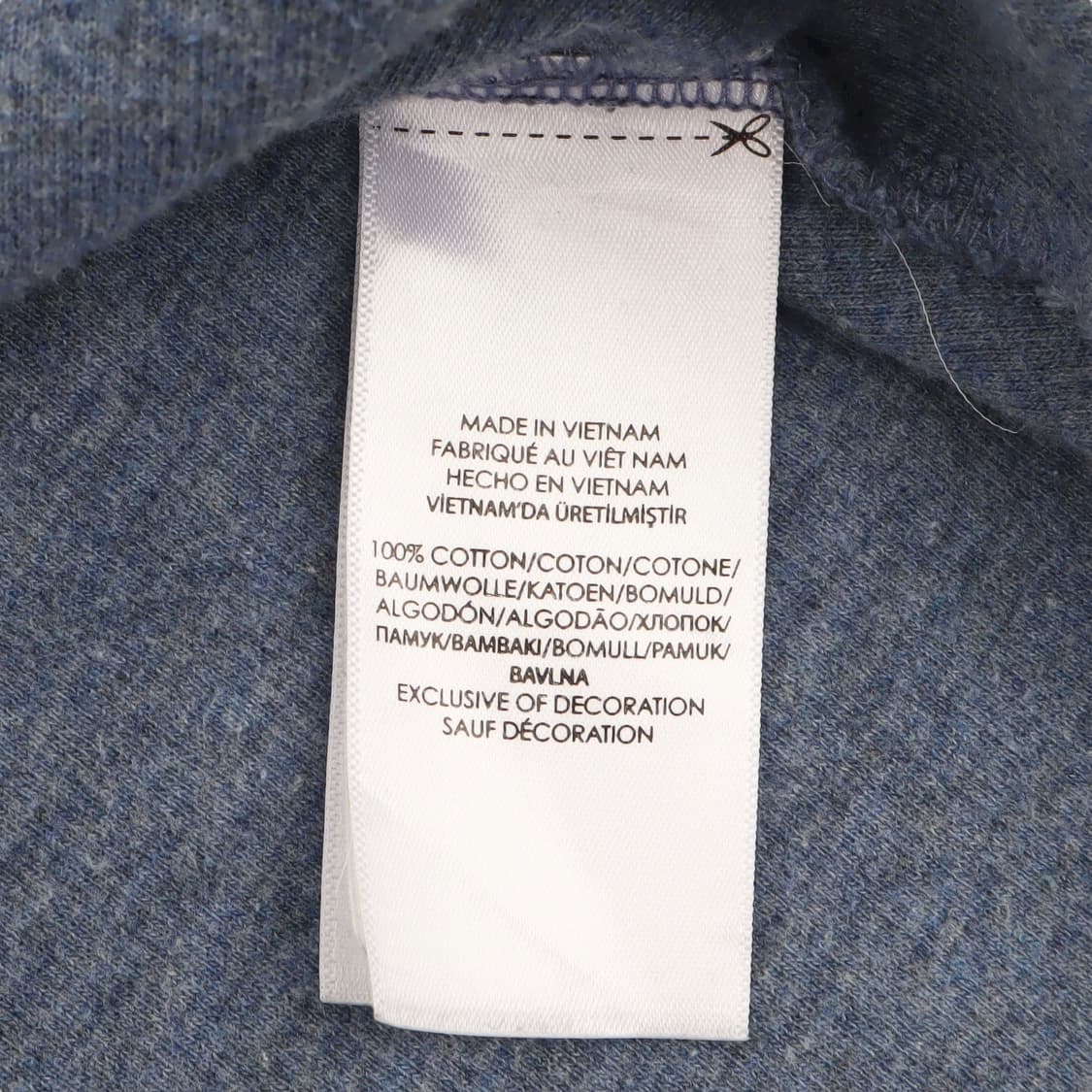 폴로 랄프로렌 블루 하프집 코튼 니트 상품이미지9