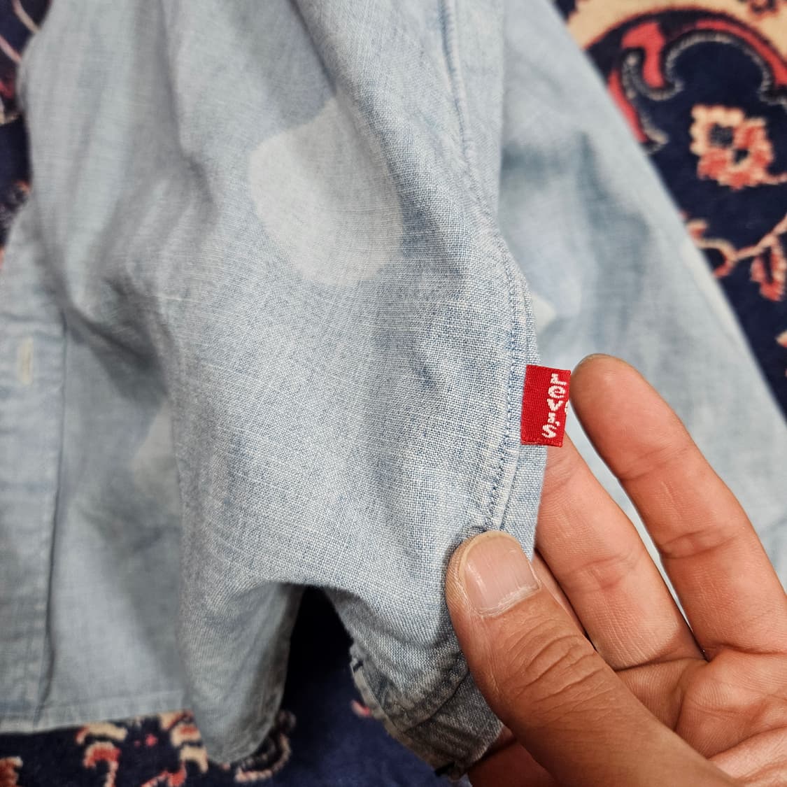 리바이스(Levis) 데님 도트 셔츠 S size 상품이미지6