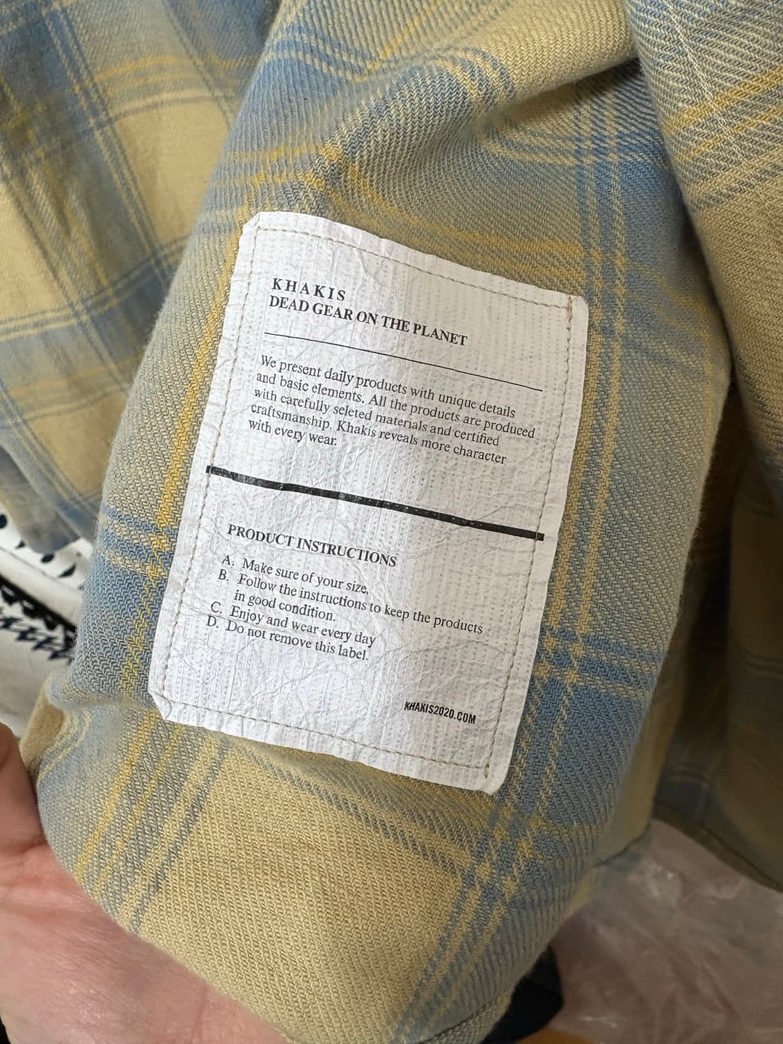 카키스 / 트러거 플래드 셔츠 크림 Trucker Plaid Shirt  상품이미지6