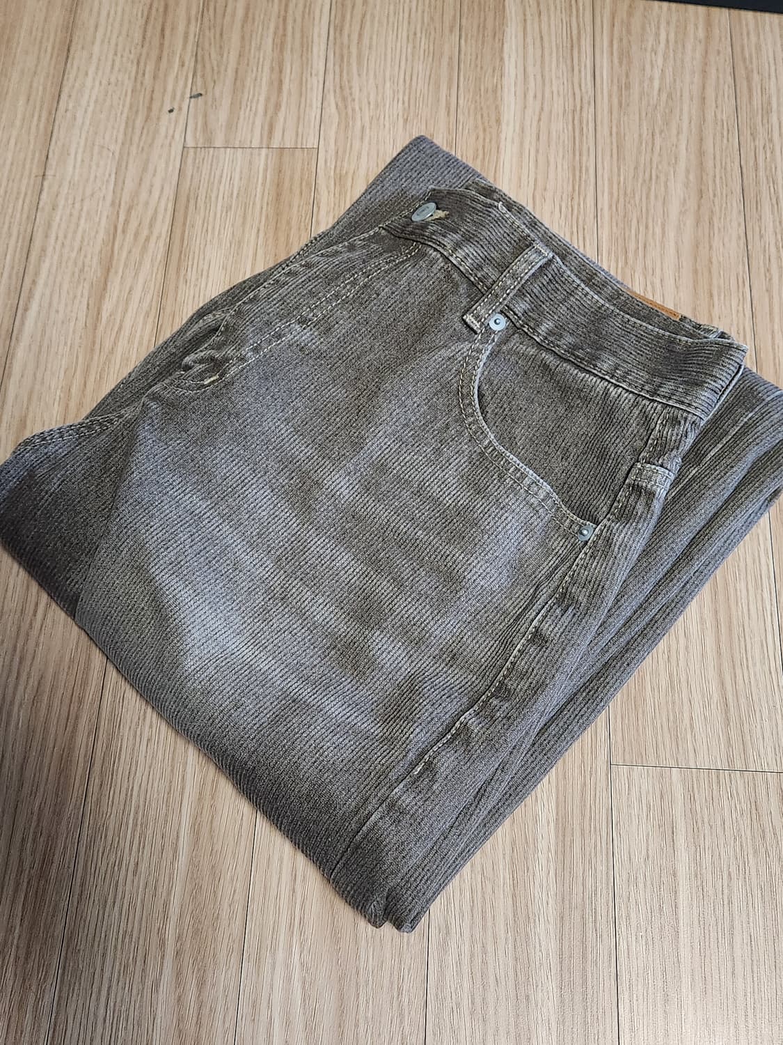 [2] 다이브인 루스드 와이드 데님 (Ribbed brown) 상품이미지2