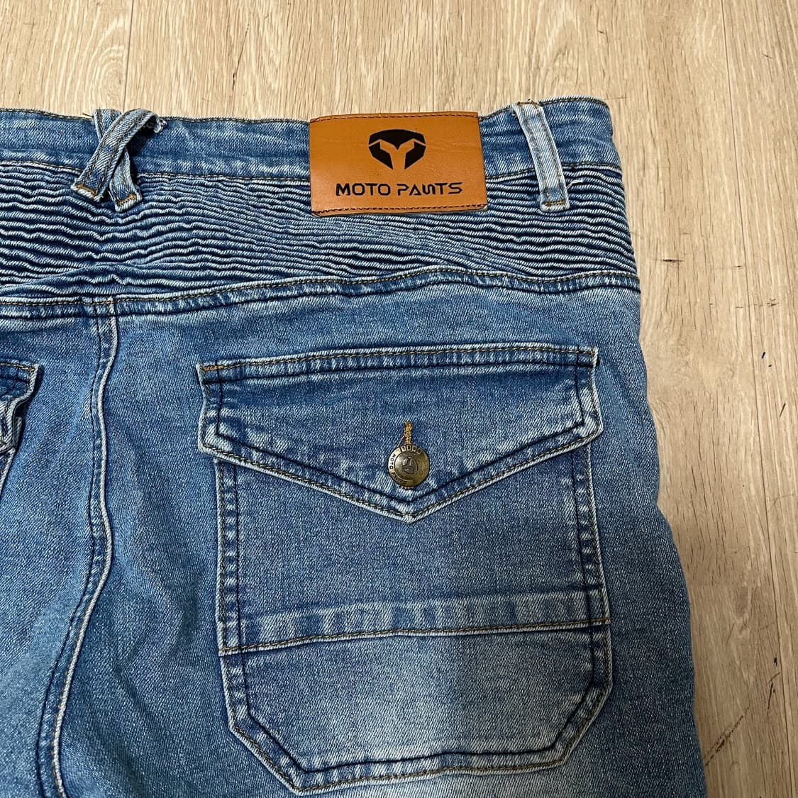 모토팬츠 절개 라이딩바이커진 데님 청바지 [중청] XL 상품이미지8