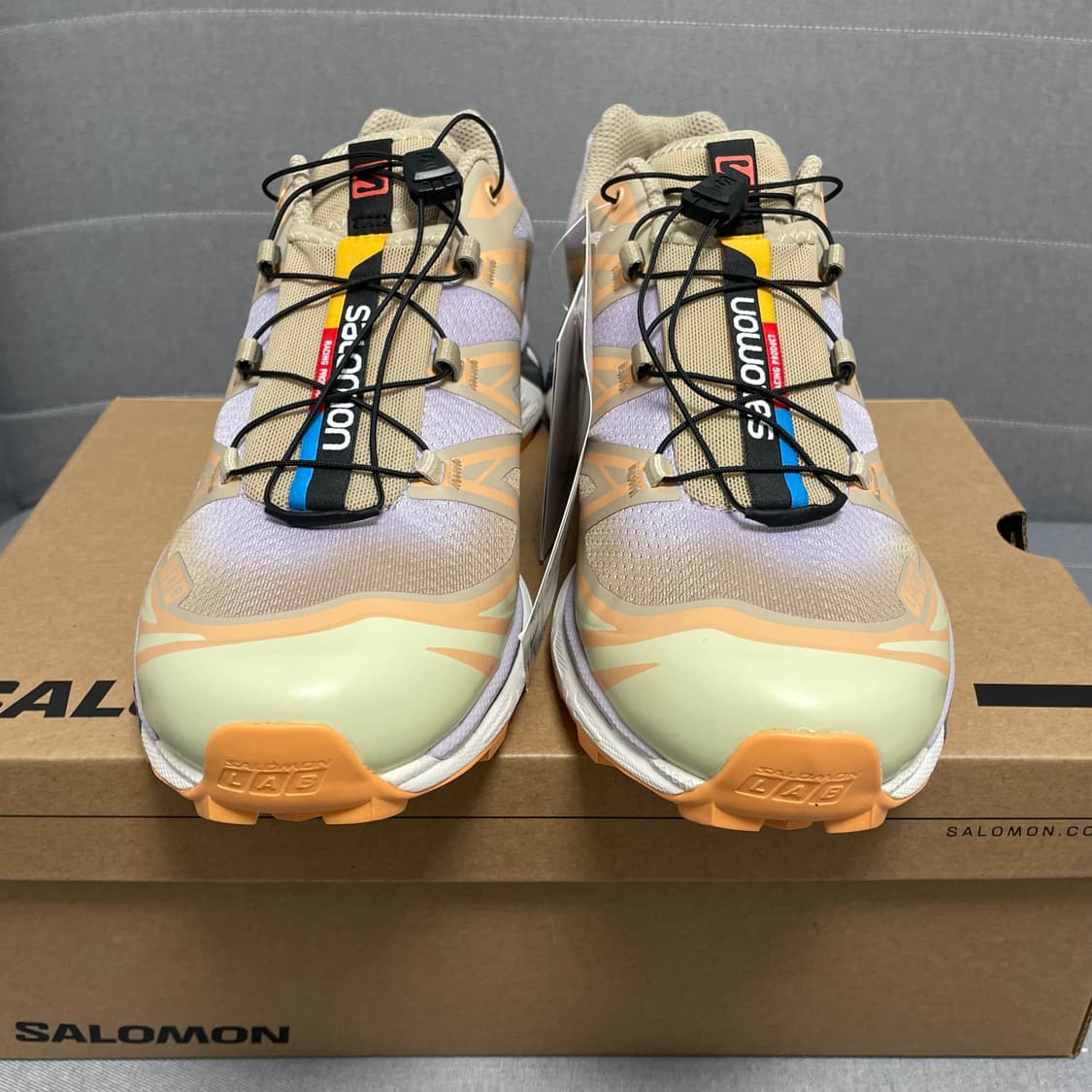 살로몬/ xt6 스카이라인 화이트 페퍼 피치/ 285 상품이미지5