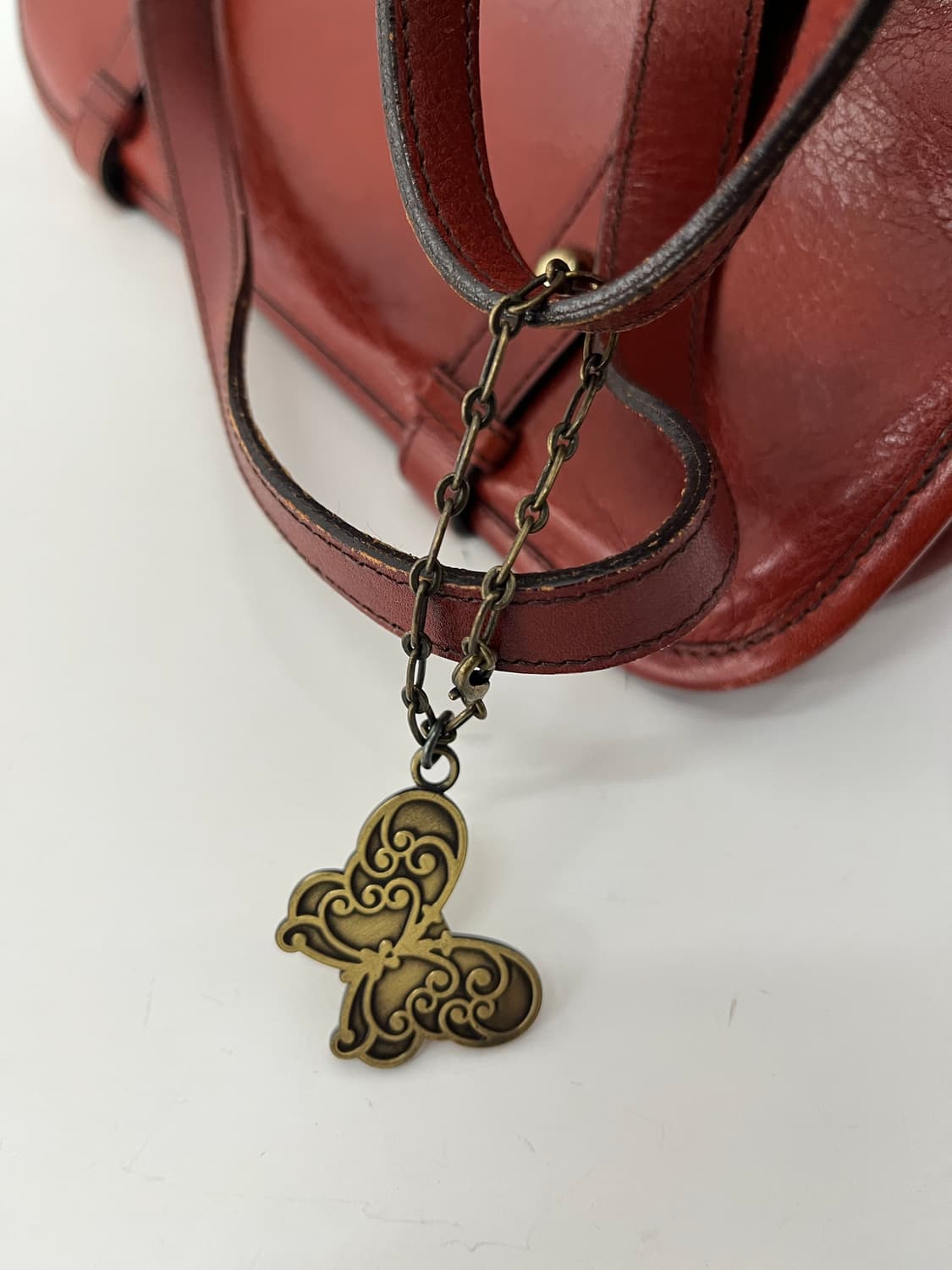 90‘s ANNA SUI butterfly leather bag 상품이미지5