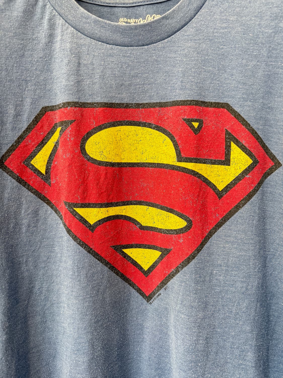 OLD NAVY 슈퍼맨 로고 페이드 빈티지 티셔츠 L  상품이미지2
