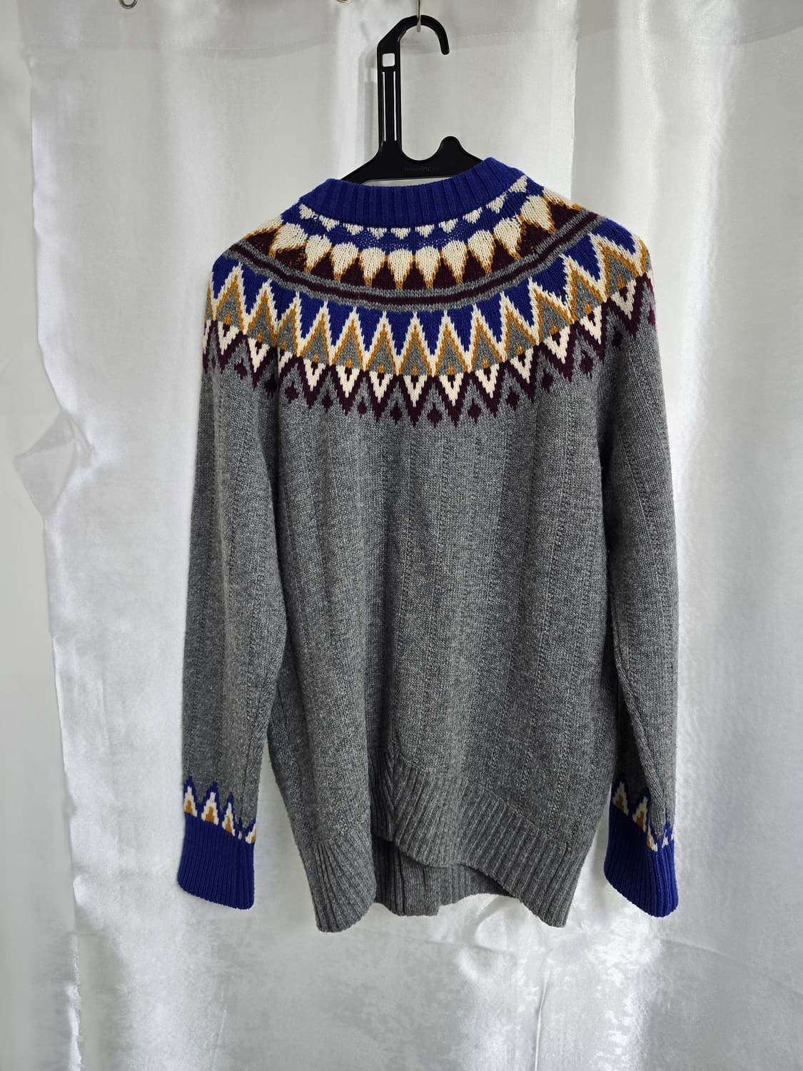 SJYP 패턴 울 가디건 그레이 (1980) 상품이미지2