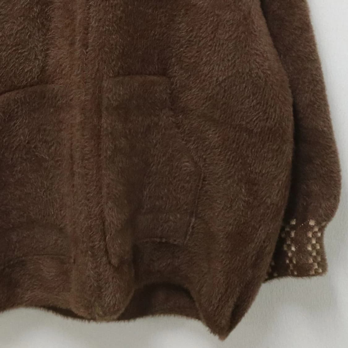 부들이 퍼 니트 후드 집업 61462 상품이미지5